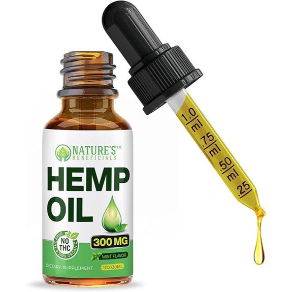 Nature&rsquo;s Beneficials Organic Hemp Oil Extract Drops 300mg
