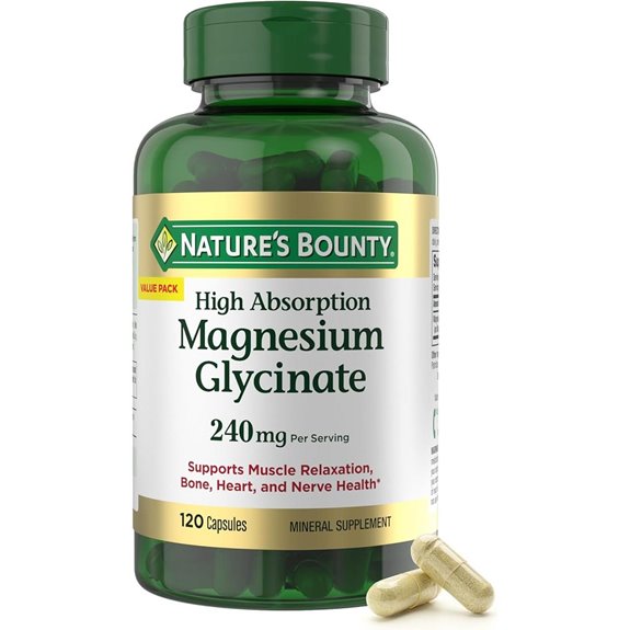 Nature&rsquo;s Bounty Magnesium Glycinate 240 mg (120 ct)