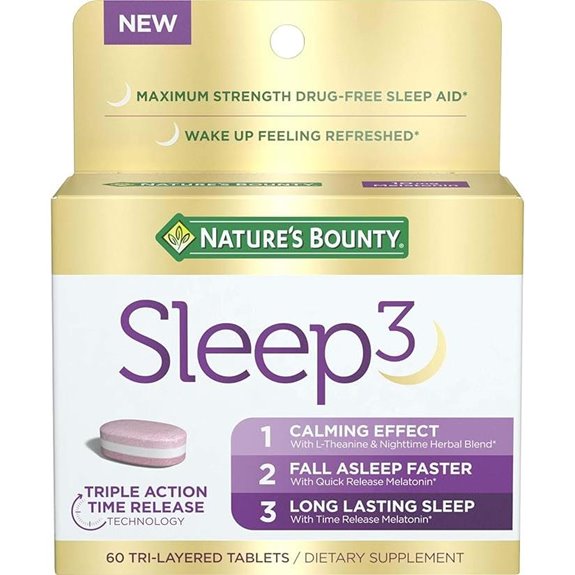 Nature’s Bounty Sleep3 Melatonin 10mg Sleep Aid