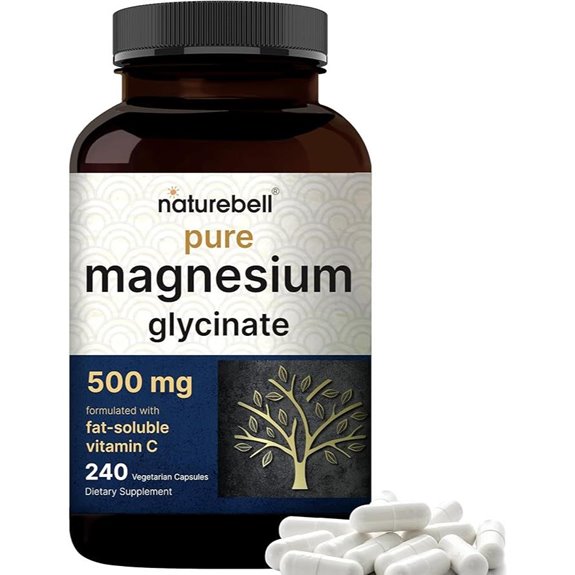 NatureBell Magnesium Glycinate 500mg Capsules (240)