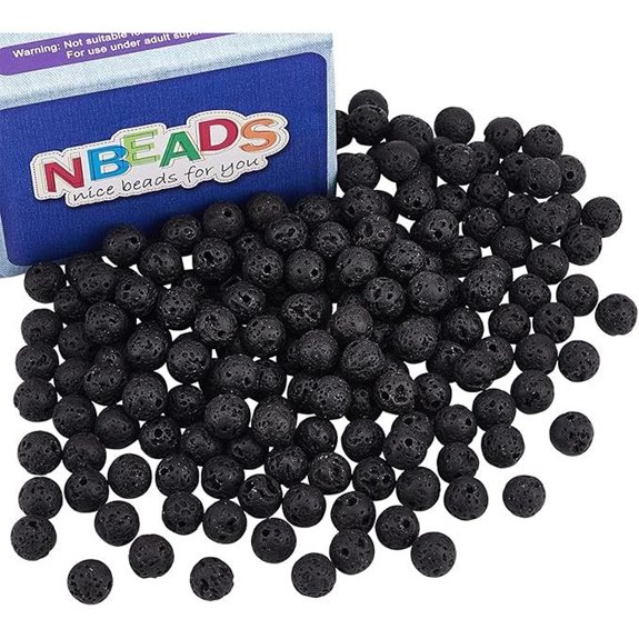 NBEADS Lava Stone Beads for Jewelry Making (150-160)