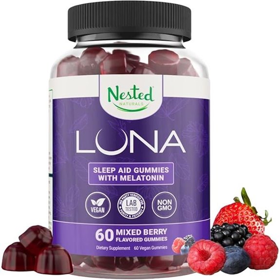 Nested Naturals Luna Sleep Gummies with Melatonin 3mg