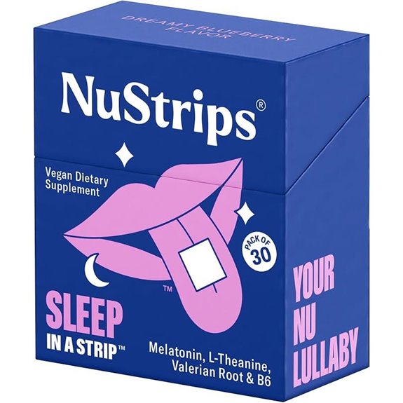 NuStrips Fast-Dissolving Sleep Strips 5mg Melatonin