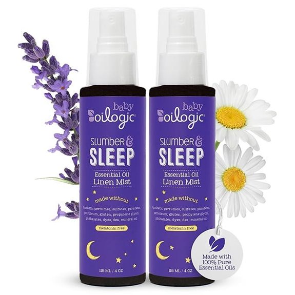 Oilogic Baby Sleep Spray 2-Pack Aromatherapy Linen Sprays