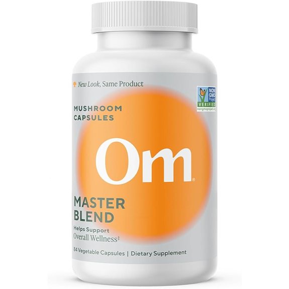 Om Master Blend Mushroom Capsules with Ashwagandha (84)