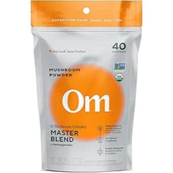 Om Master Mushroom Powder with 10 Mushrooms & Ashwagandha
