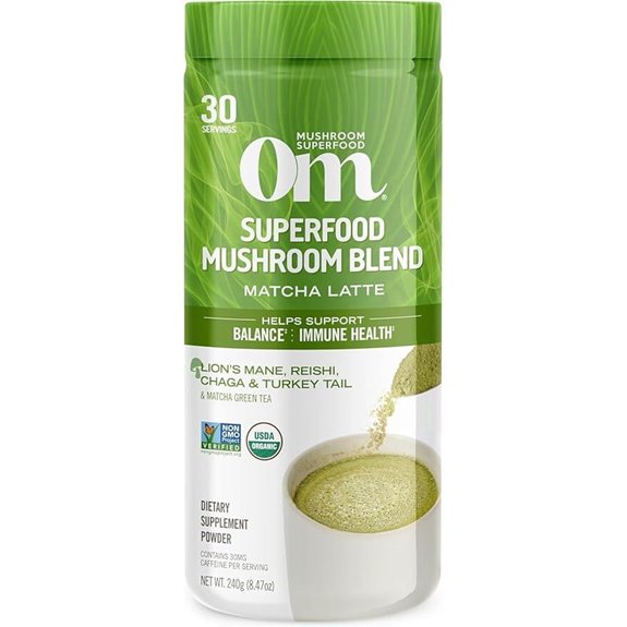 OM Mushrooms Matcha Latte Blend with Lion’s Mane