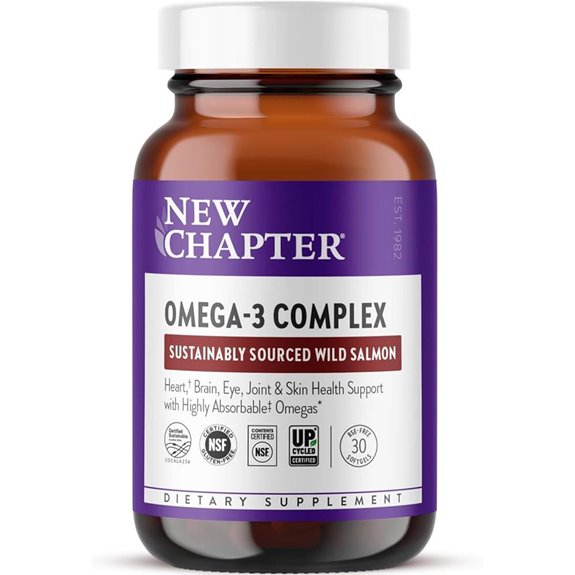 Omega-3 Complex 1000mg Softgels for Heart Brain Eyes Joints Skin