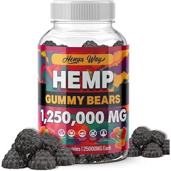 Organic Hemp Gummies for Stress Pain Sleep (Non-GMO)
