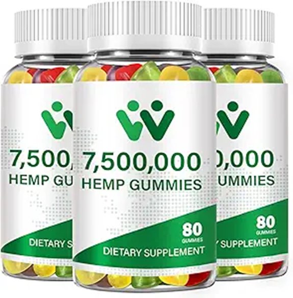 Organic Hemp Gummies High Potency 3-Pack (240 Gummies)