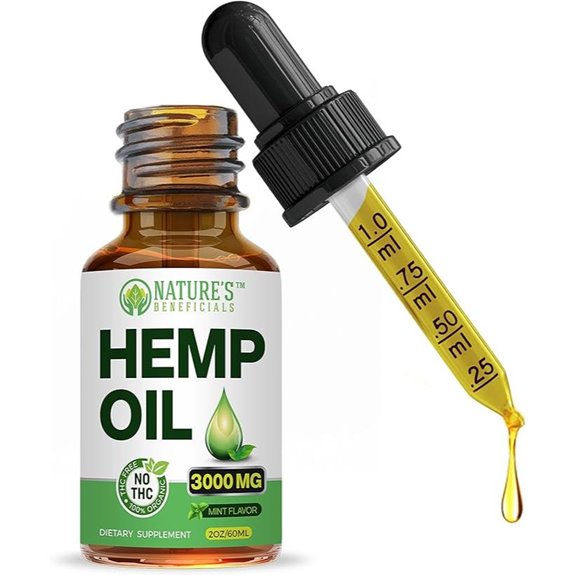 Nature’s Beneficals Organic Hemp Oil Drops 3000mg