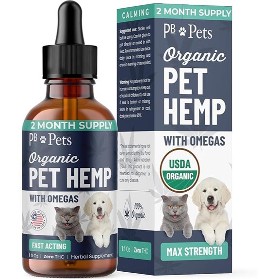 Organic Hemp Oil for Pets: Calming and Wellness Supplement