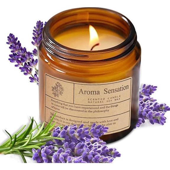 Organic Lavender Soy Candles for Home & Relaxation