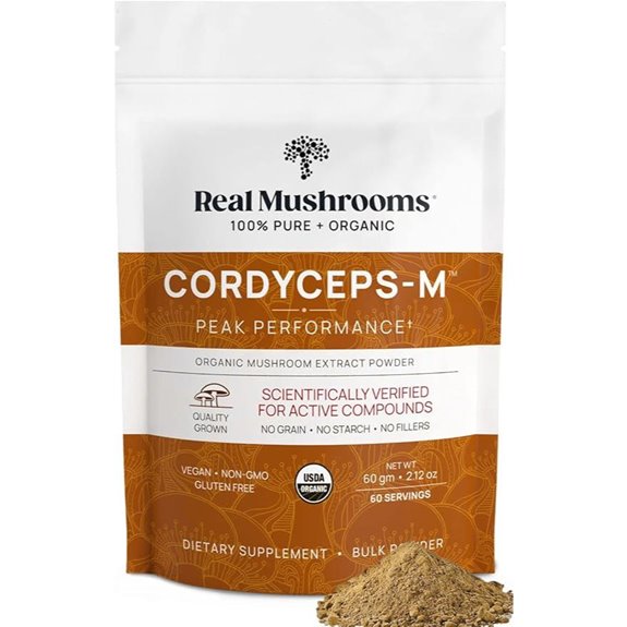 Cordyceps Mushroom Powder - Organic Vegan Non-GMO (60 Servings)