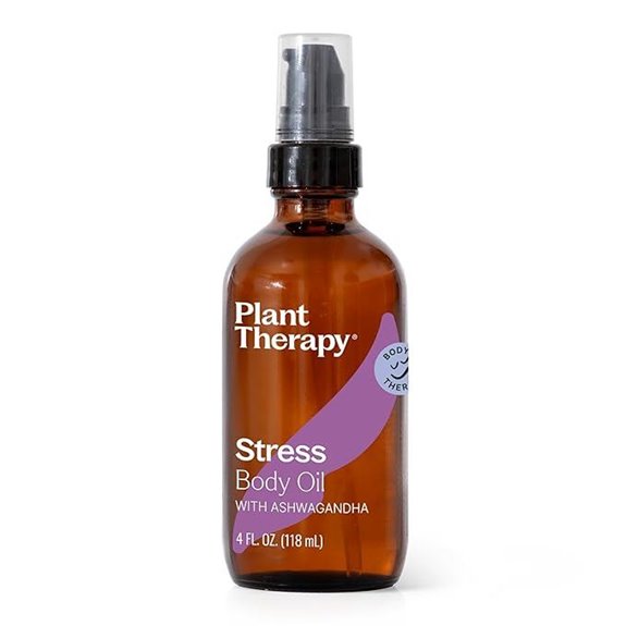Plant Therapy Ashwagandha Stress Body Oil 4 oz