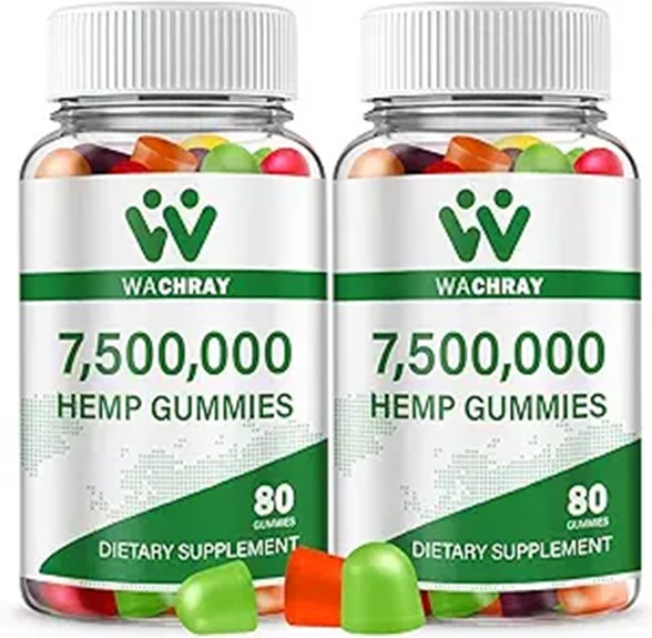 Premium Hemp Gummies: Sleep Anxiety Pain Relief (2-Pack)