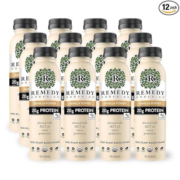 Remedy Organics Vanilla Dream Protein Shakes (12-pack)