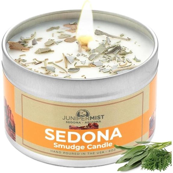 Sedona Smudge Candle &ndash; Energy Cleansing & Healing (6oz)