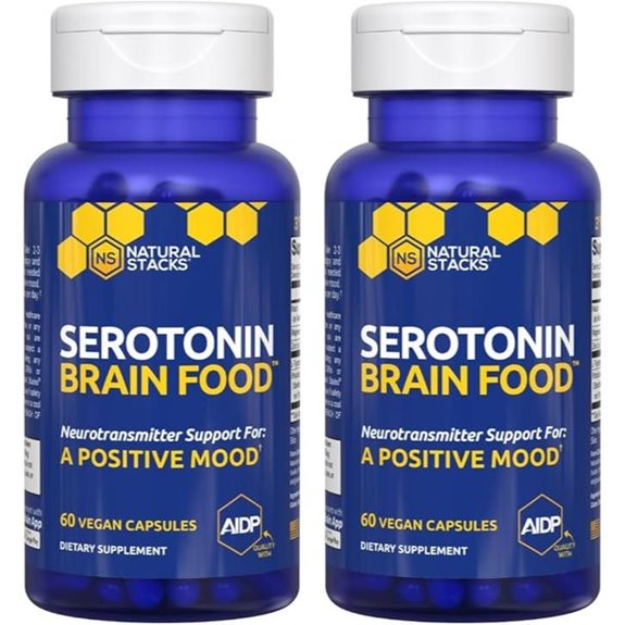 Serotonin Brain Food: 1250mg L-Tryptophan & Rhodiola
