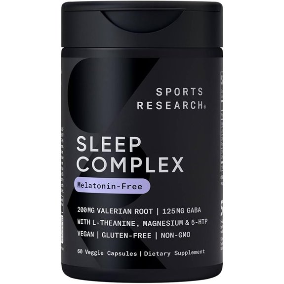 Sports Research Sleep Complex: Melatonin-Free Capsules with Valerian Root