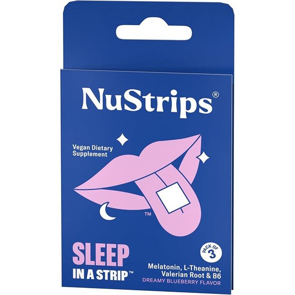 NuStrips Sleep Strips with Melatonin Valerian L-Theanine