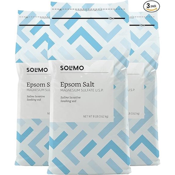 Solimo Epsom Salt Soak – Unscented 3 Pack
