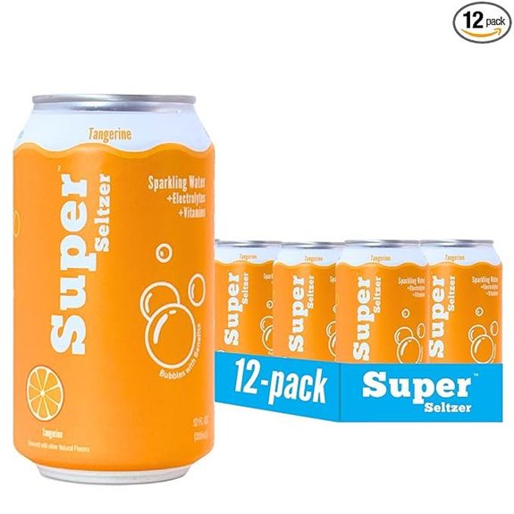 Sparkling Water with Electrolytes & Vitamins Tangerine (12)