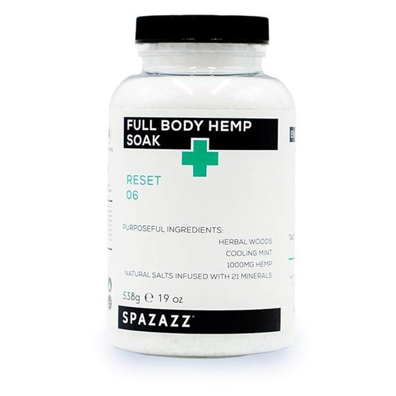 Spazazz Full Body Hemp Soak 1000mg Bath Salt