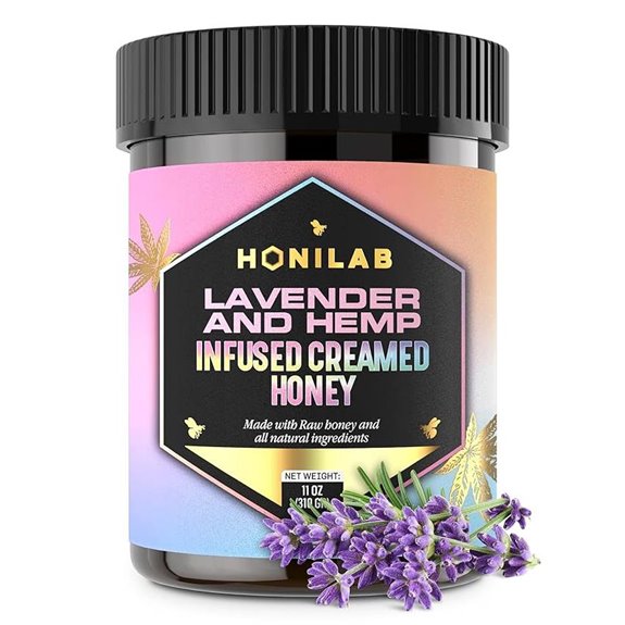 Spun Honey Lavender Hemp Creamed Honey 11oz