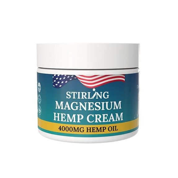 STIRLING Magnesium Cream: Hemp Oil Arnica Relief
