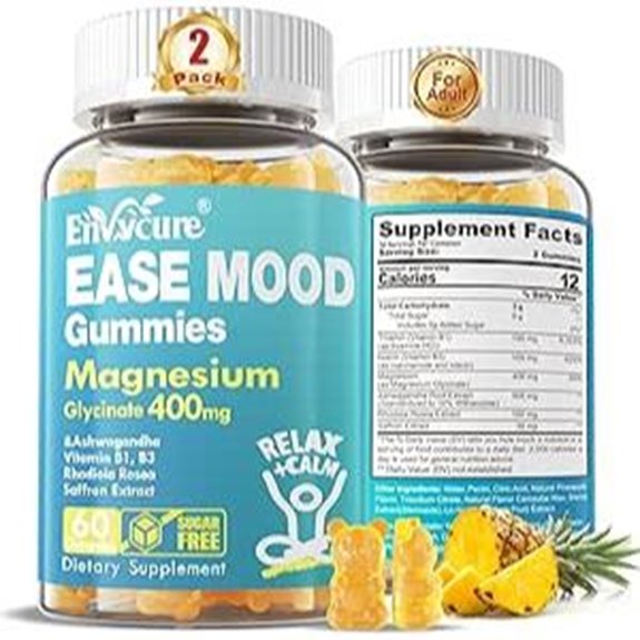Sugar Free Magnesium Glycinate Gummies with Ashwagandha & Calm