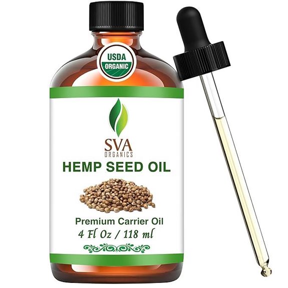 SVA Organics Hemp Seed Oil Carrier Oil 4oz