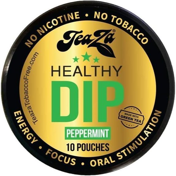 TeaZA Herbal Energy Pouches – Nicotine Free Snuff Alternative