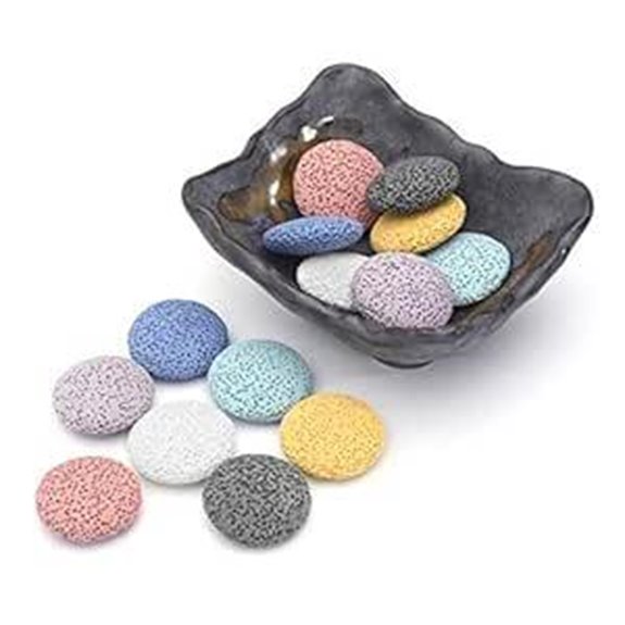 Top Plaza Lava Rock Diffuser Set with Beads