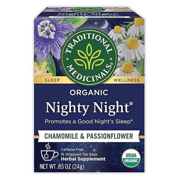 Traditional Medicinals Nighty Night Tea &ndash; Sleep Aid (Chamomile)