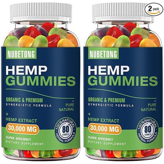 Twin Pack Hemp Gummies: Sleep Pain Anxiety Relief Extra Strength