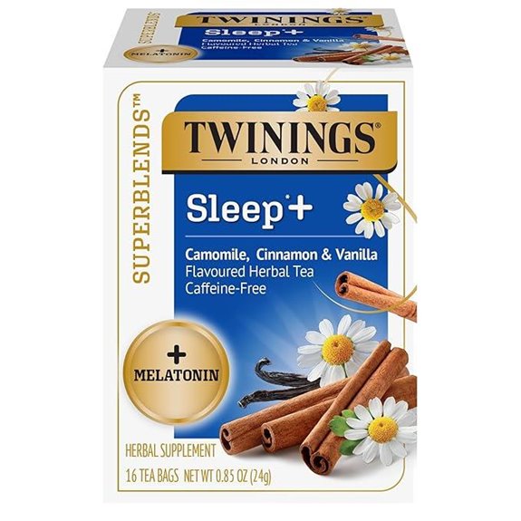 Twinings Sleep+ Herbal Tea with Melatonin (16 bags)