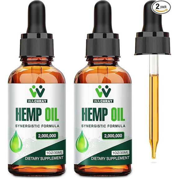 High Potency Hemp Oil Drops (2 Pack)