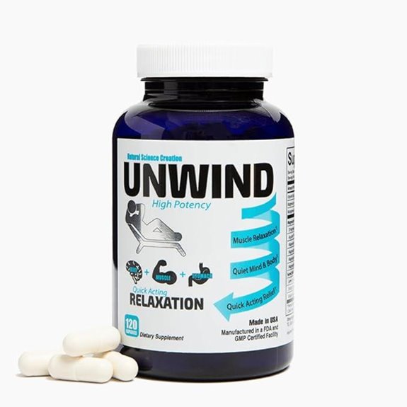 Unwind Magnesium Relaxation Supplement with Lemon Balm 120 Caps