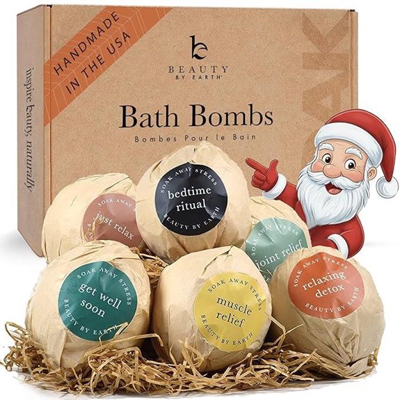 USA-Made Bath Bomb Gift Set: Organic & Natural Spa Gifts