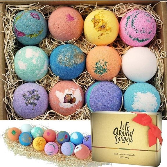 Bath Bomb Gift Set – USA Made Shea & Cocoa Butter Spa Gifts