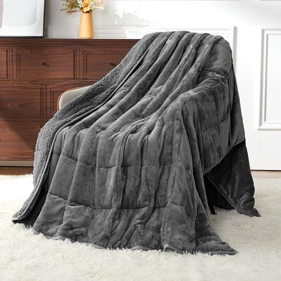 Uttermara 15lb Weighted Blanket – Queen Size Grey