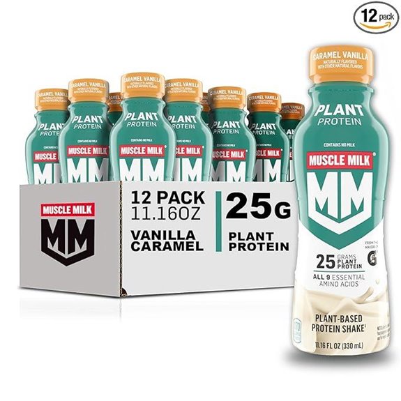 Muscle Milk Plant-Based Protein Shake Vanilla Caramel (12)