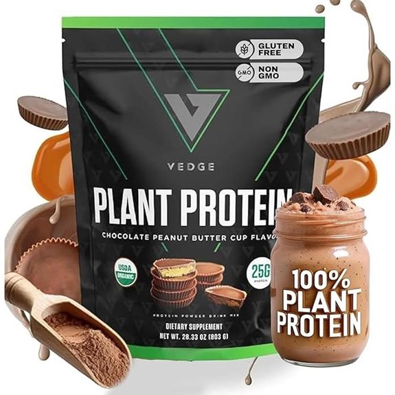 VEDGE Vegan Protein Powder – Peanut Butter Cup (20 Servings)