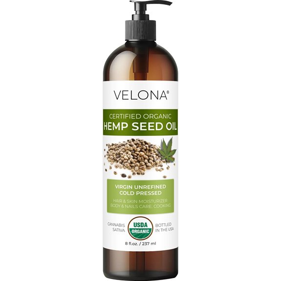 Velona Organic Hemp Seed Oil (8 oz)