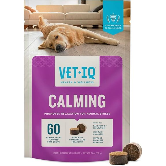 VetIQ Calming Chews for Dogs – 60 Count