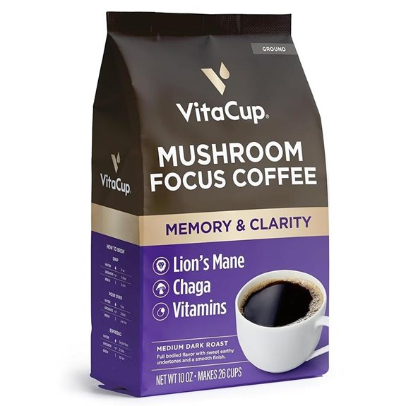 VitaCup Focus Mushroom Coffee with Lions Mane 10oz