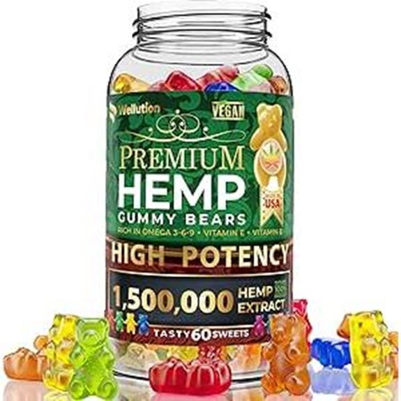 WELLUTION Hemp Gummies 1.5M MCG Relaxation Bears
