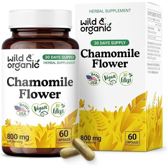 Wild & Organic Chamomile Capsules 800 mg - 60 Count
