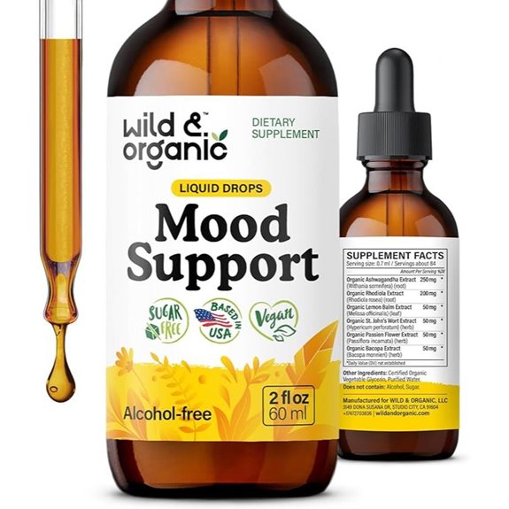 Wild & Organic Mood Drops with Ashwagandha & Rhodiola